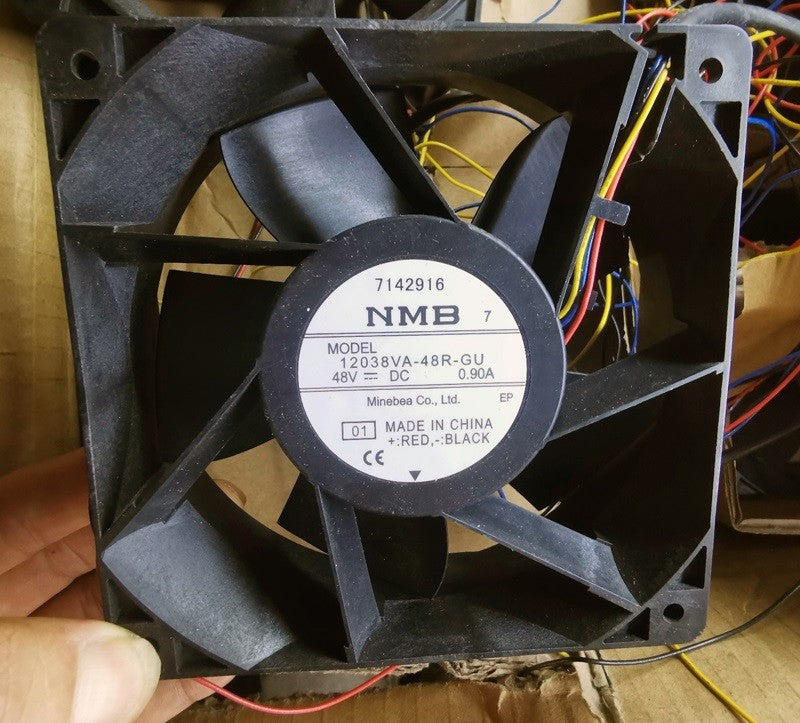 NMB 12038VA-48R-GU 12038VA-48R-GUD 48V 0.9A 0.60A 4wires Cooling Fan NMB 12038VA-48R-GU 12038VA-48R-GUD 48V 0.9A 0.60A 4wires Cooling Fan